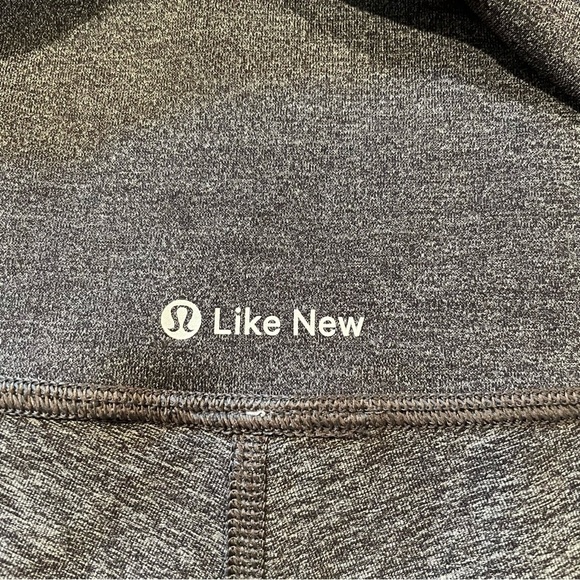 Lululemon Wunder Under High Rise Crop Luxtreme 22” Leggings in Black Grey 6 - Picture 10 of 14